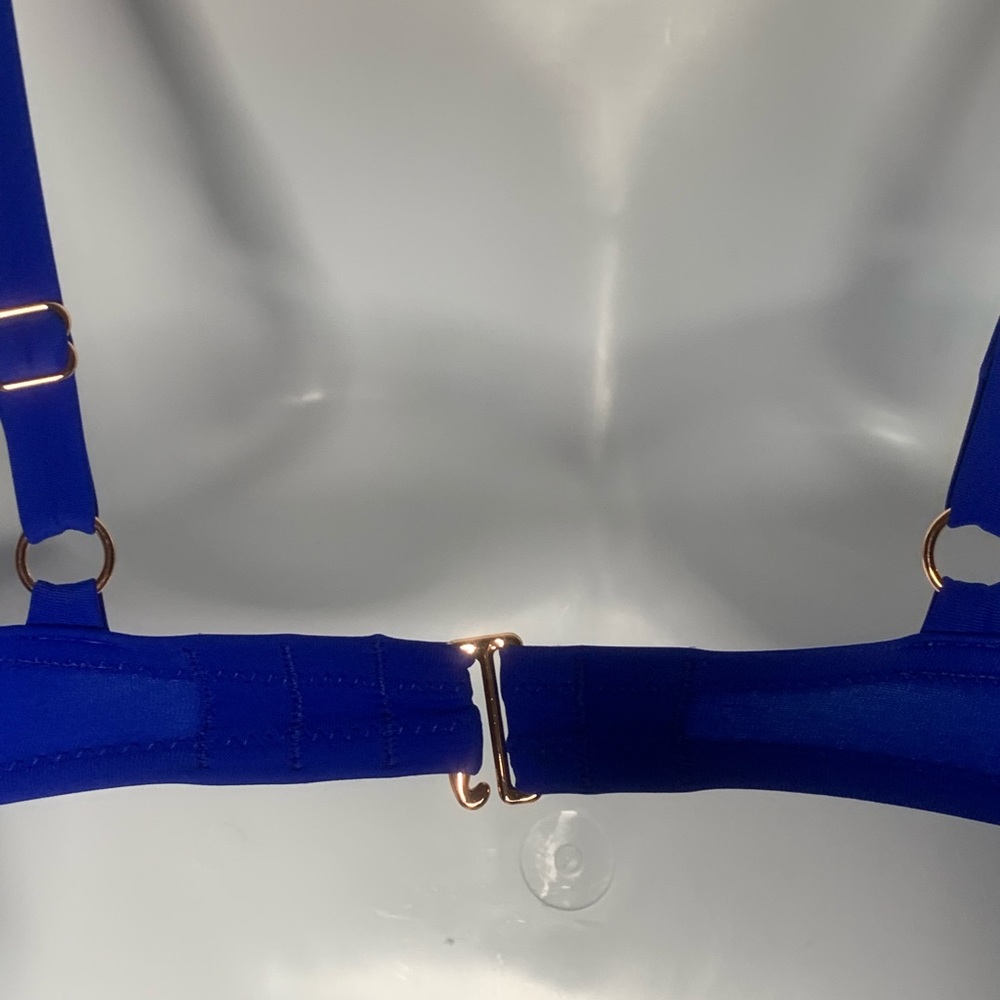 Shade & Shore Women's Vacay Light Lift Scoop Back Royal Blue Color New-Size 32DD - Picture 13 of 16